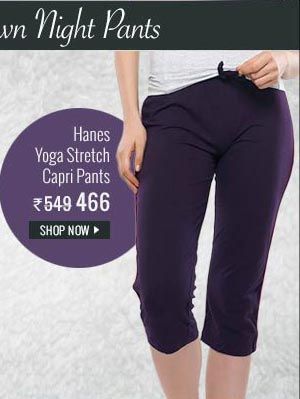 Hanes Yoga Stretch Capri Pants