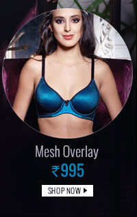 Penny Luster Mesh Overlay Padded Best Tee Bra - Jade.