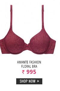 Amante Fashion Floral Bra