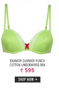 Enamor Summer Punch Cotton Underwired Bra