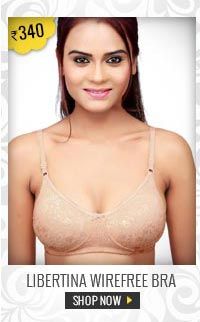 Libertina Seamless Woven Cotton Non-Padded Wirefree Bra - Skin