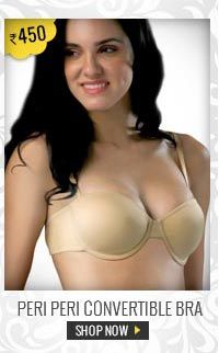 Peri Peri Convertible Moulded Balconette Extra Support Bra.