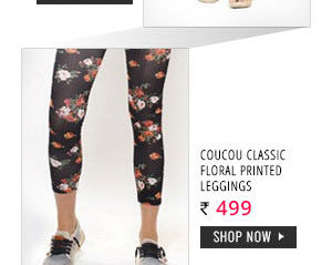 Coucou Classic Floral Printed Leggings.