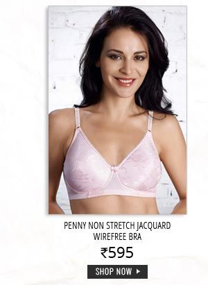 Penny Non Stretch Jacquard Wirefree Bra-Pink.