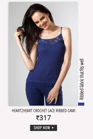 Heart 2 Heart Soft Crochet Lace Ribbed Cami.