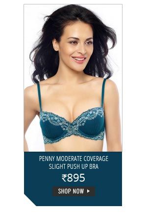 Penny Moderate Coverage Slight Push Up Bra.