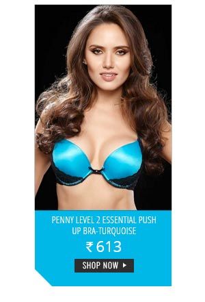 Penny Level 2 Essential Push Up Bra-Turquoise.