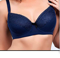 Penny Goddess Embroidered Non Padded Underwired Bra.