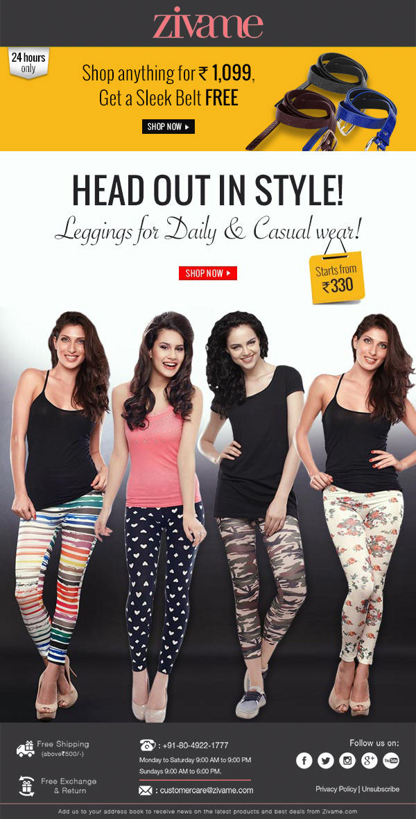 Stylish Leggings  Starts From Rs330 onwards. Easy payment options with debit/credit card and COD.