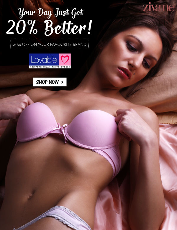 20% Off on Your Favourite brand lovable.
