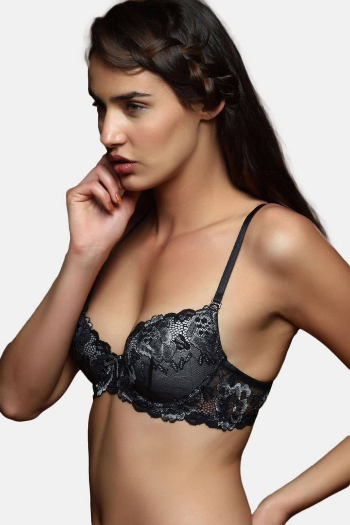 Zivame Cuppa Contrast Graduated Lift Multiway Underwired Bra