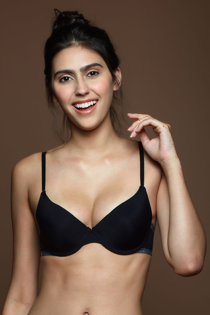 Zivame Laser Wings Push Up Wired Low Coverage T Shirt Bra
