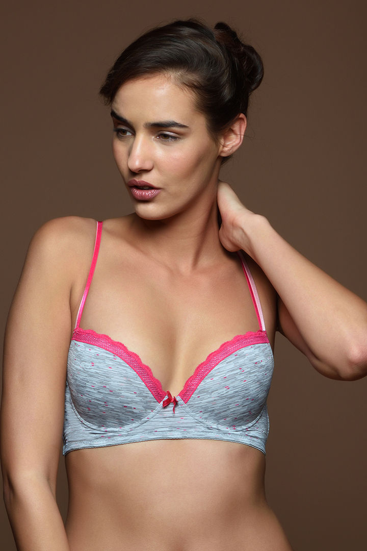 Zivame Beautiful Basics Push Up Wired Low Coverage Bra