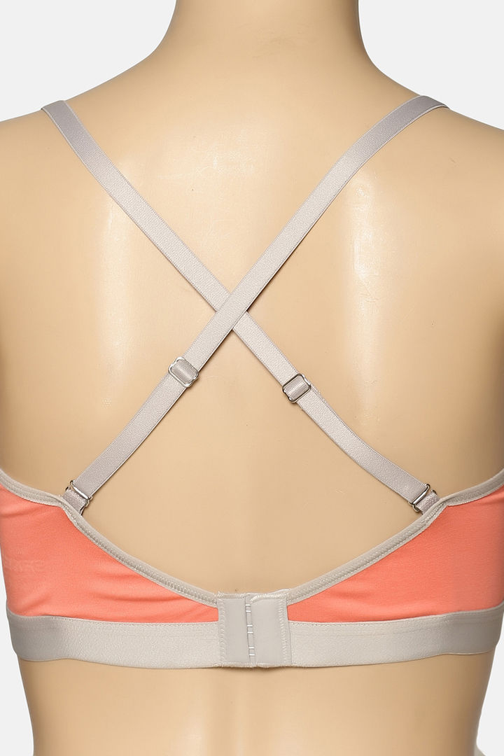 Brag Teens Non Padded Wirefree Full Coverage Cotton Lined Racer Back Bra