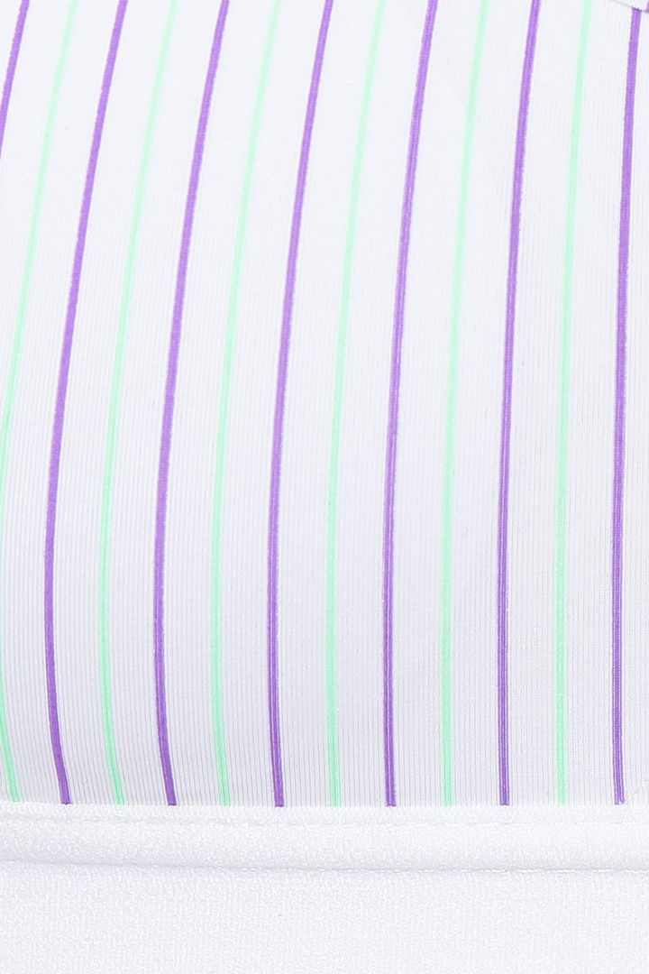 Brag Teens Medium Impact Striped Sports Bra