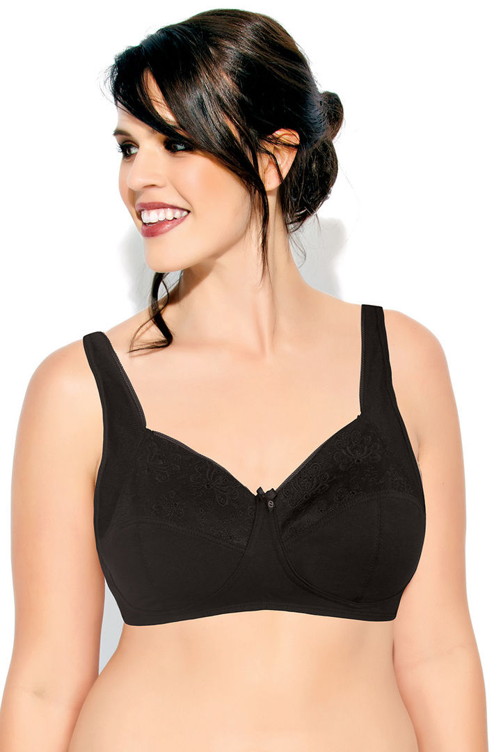 Enamor Double Layered Super Support Bra Black