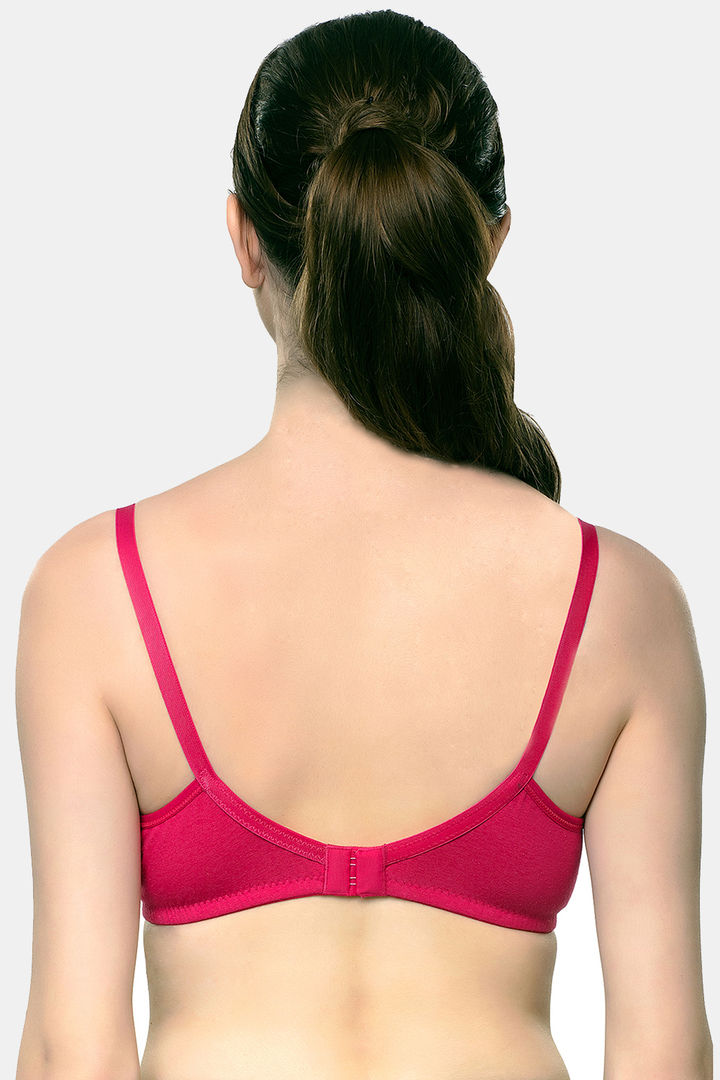 InnerSense Organic Cotton Double Layered Wirefree Plunge Neck T Shirt Bra