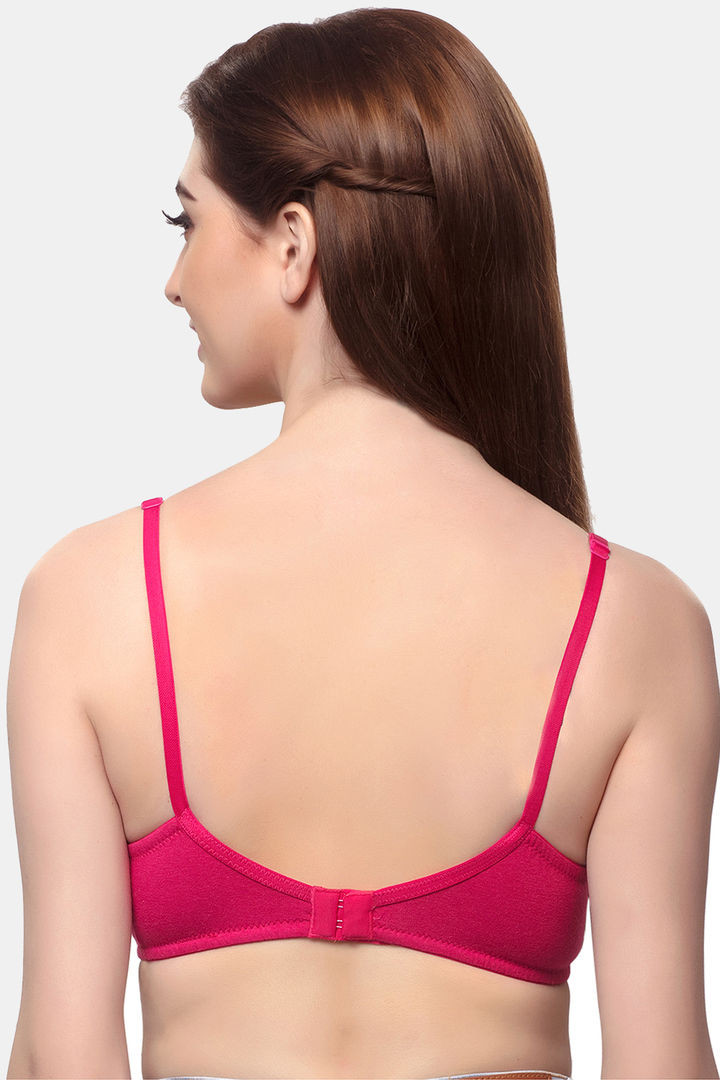 InnerSense Double Layered Full Coverage Natural Lift Balconette Neck Lace Bra