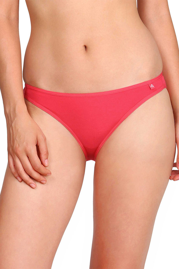 Jockey Low Waist Cotton Bikini Stretch Brief Ruby
