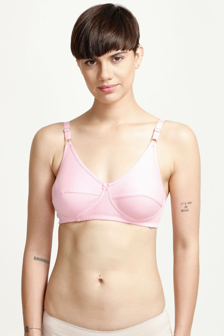 Rosaline Essentials Single Layered Non Wired Full Coverage Bra