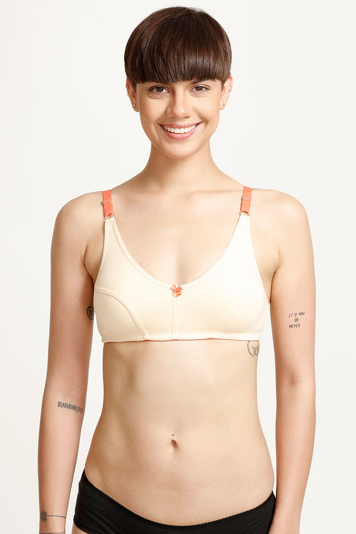 Rosaline Essentials Single Layered Non Wired 3 4th Coverage Bra