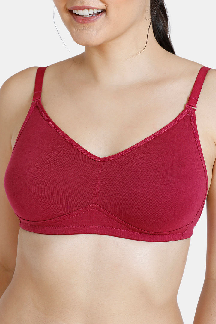 Zivame Double Layered Non Wired Full Coverage Backless Bra