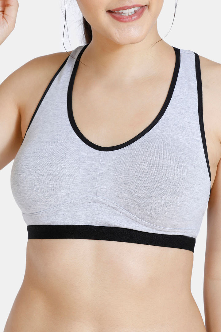 Zivame Double Layered Wire Free Sports Bra