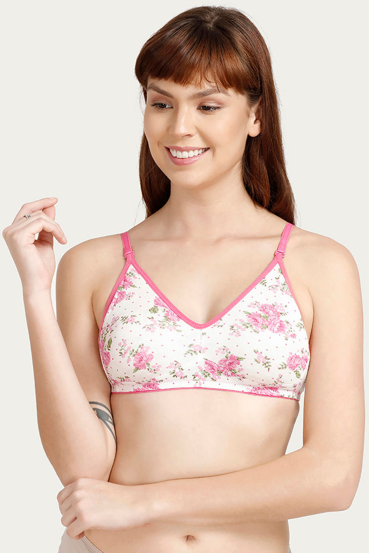 Rosaline Basics Double Layered Non Wired 3 4th Coverage T Shirt Bra