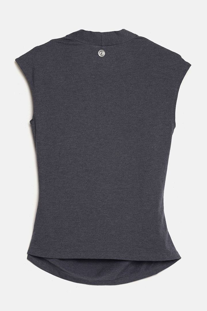 Soul Space Organic Cotton Hugged Fit Wrap Top