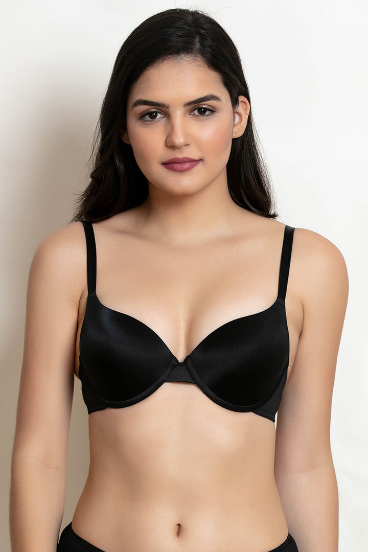 Zivame Soft n Sheen Push Up Wired Medium Coverage T Shirt Bra