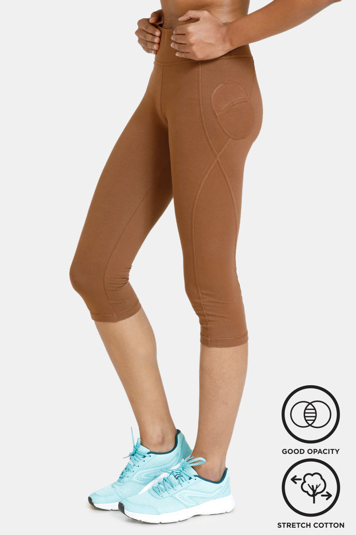 Zelocity Mid Rise Skin Fit Capri