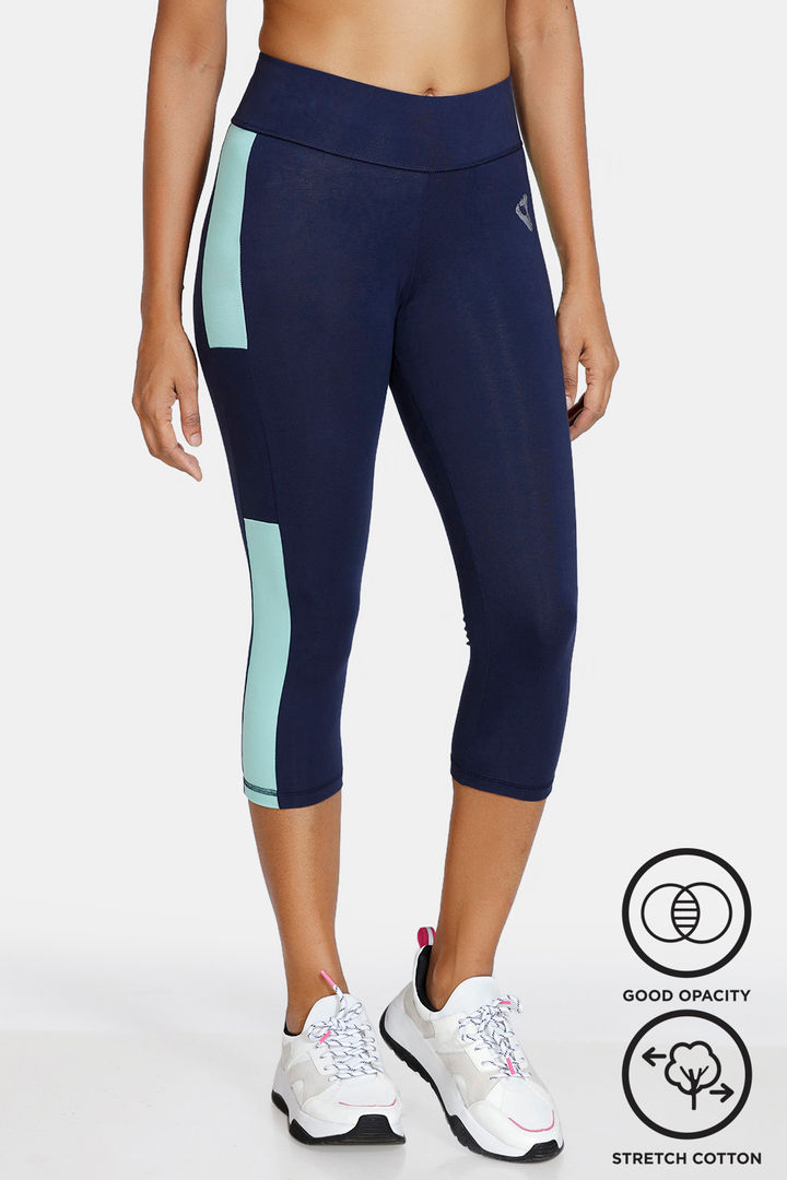 Zelocity Mid Waist Skin Fit Capri