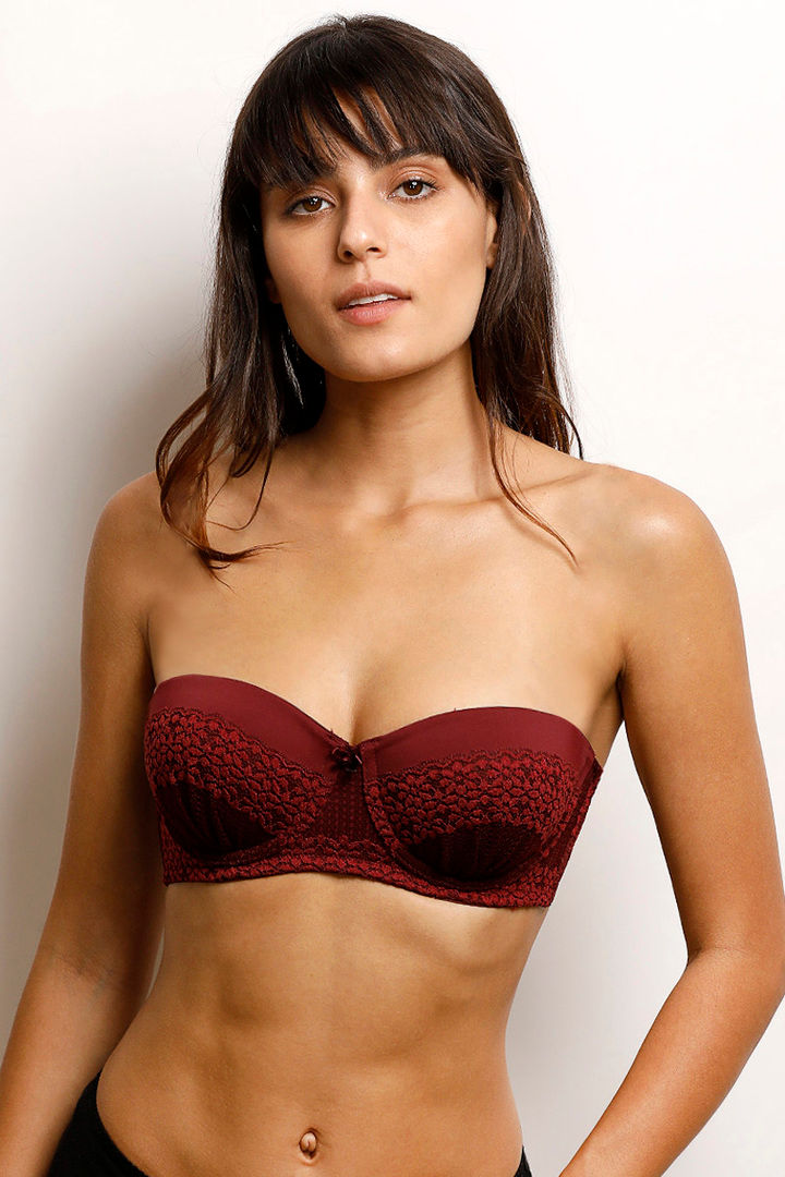 Zivame Padded Wired Low Coverage Strapless Bra