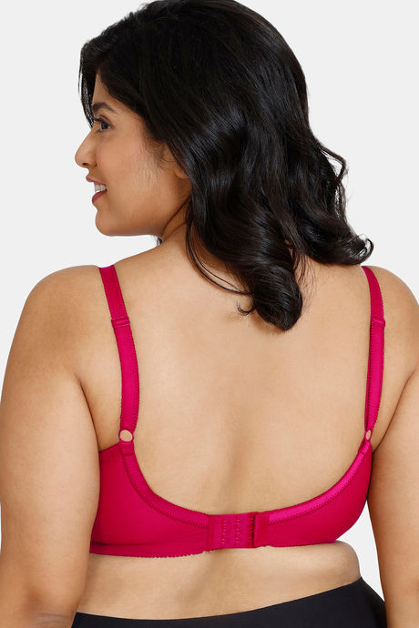 Zivame True Curv Double Layered Wirefree Bra Pink, Pinks