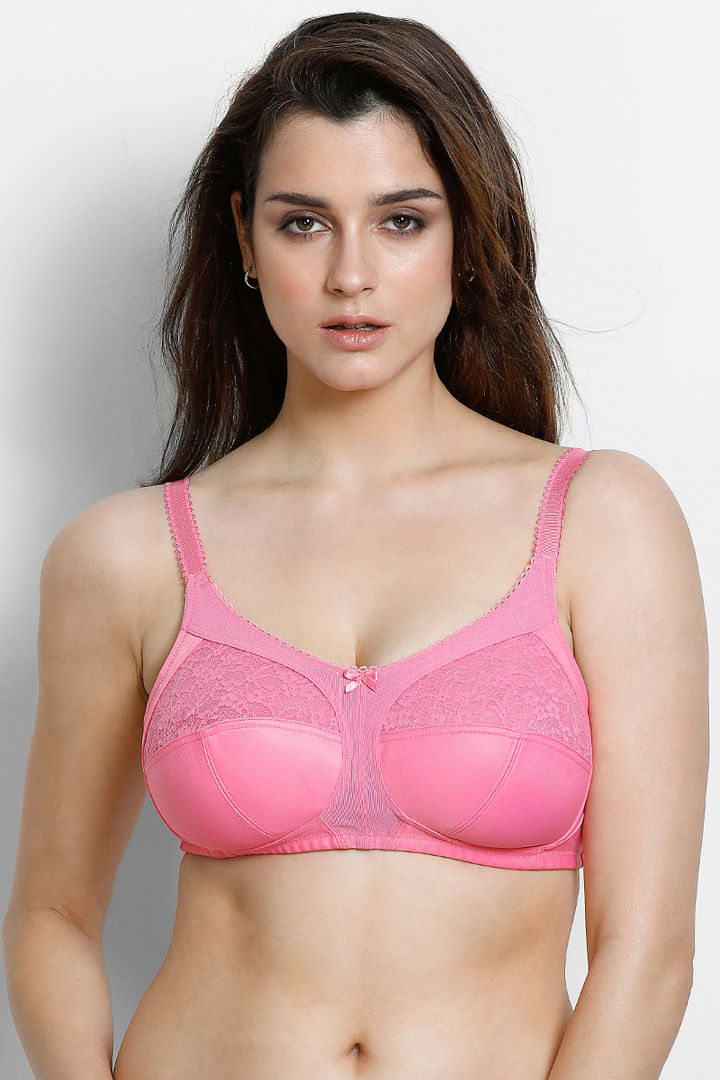Zivame Tru Curv Single Layered Non Wired Full Coverage Super Support Bra