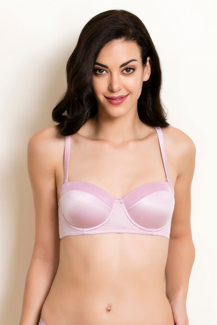 Zivame Shimmer N Shine Padded Wired 3 4th Coverage Strapless Bra
