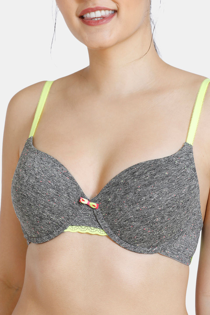 Zivame Beautiful Basics Push Up Wired Medium Coverage T Shirt Bra