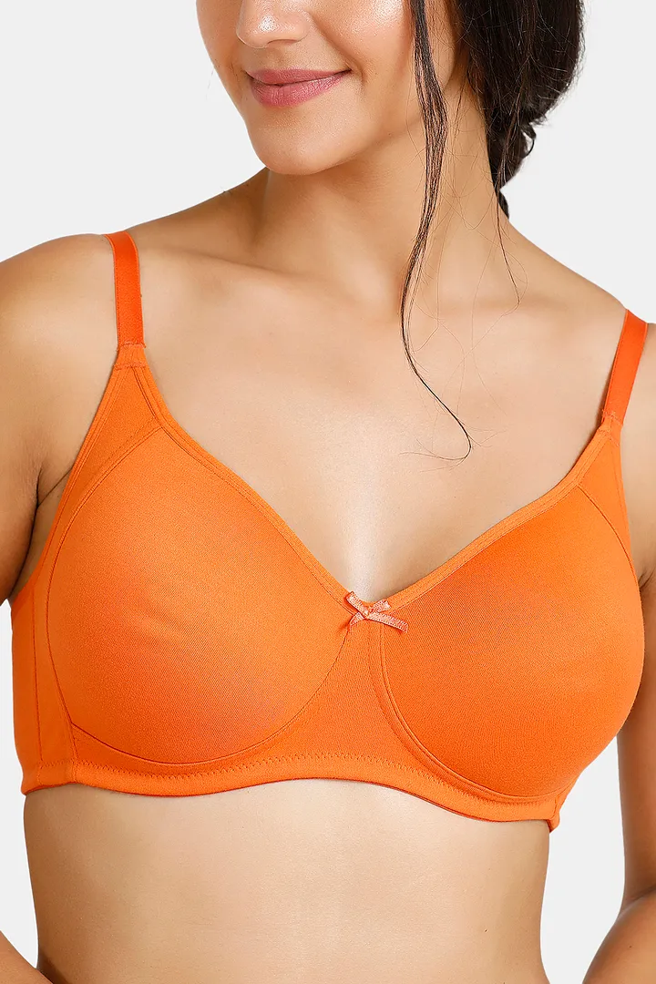Zivame Urban Leisure Double Layered Non Wired Full Coverage T Shirt Bra