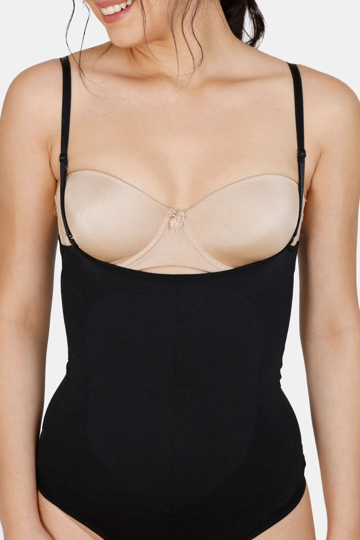 Zivame High Control No Leg Bodysuit