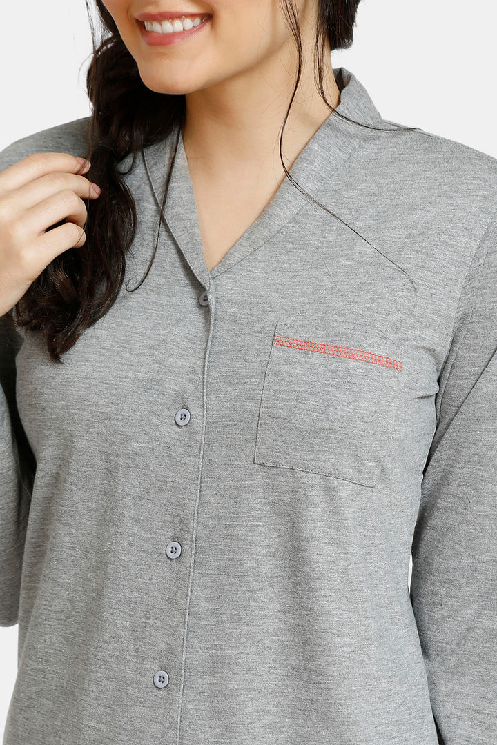 Zivame Must Haves Knit Cotton Blend Pyjama