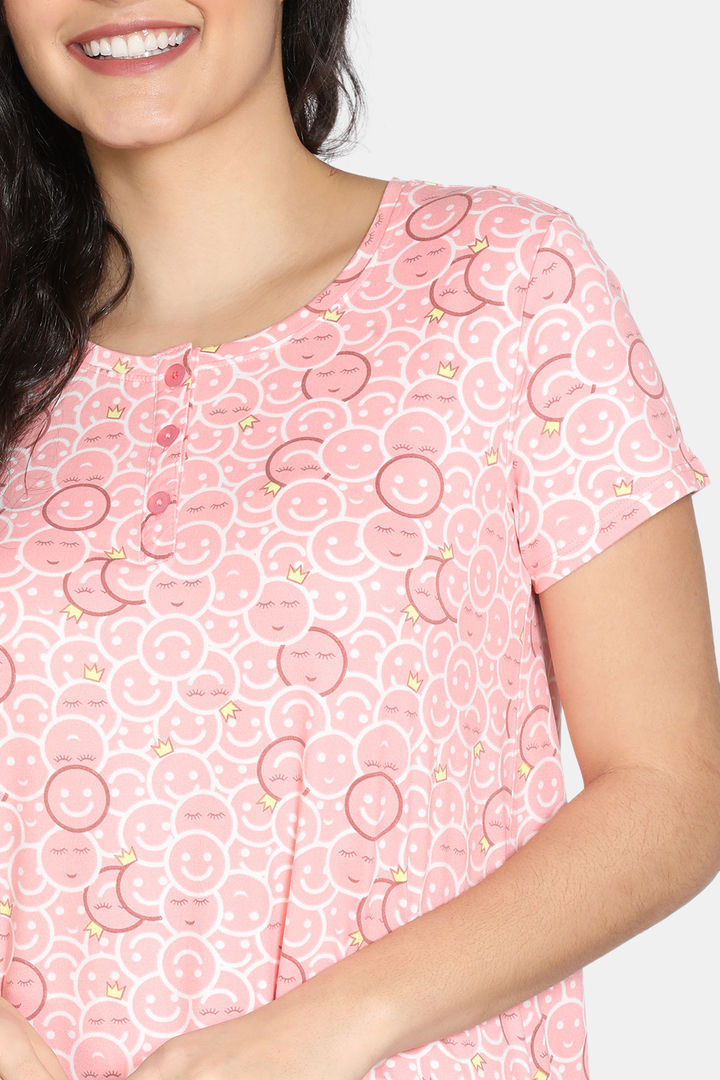 Zivame Must Haves Butter Soft Poly Knit Length Nightdress