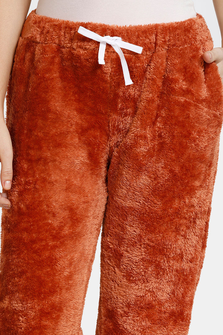 Zivame Fluffy Fur Sleep Pyjama