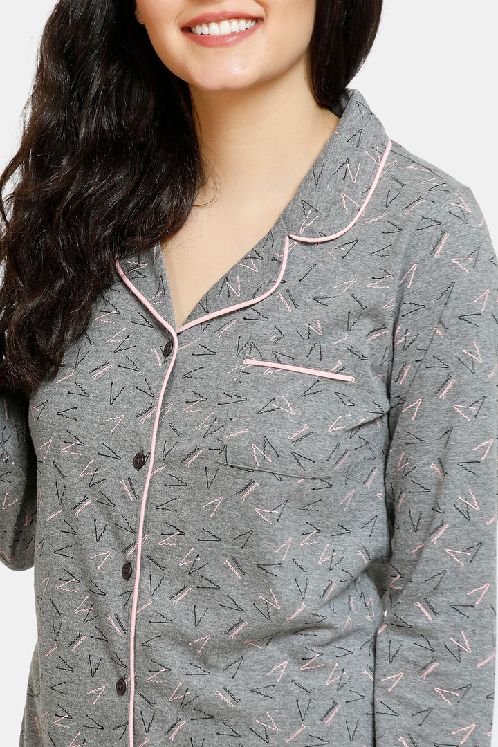 Zivame Slumber Chic Cotton Pyjama Set