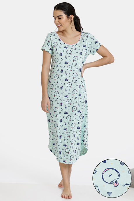 mid calf length night dress