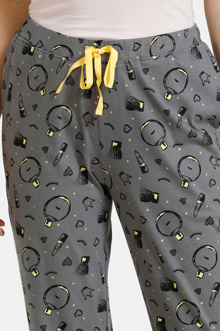 Zivame Slumber Chic Knit Cotton Sleep Pyjama