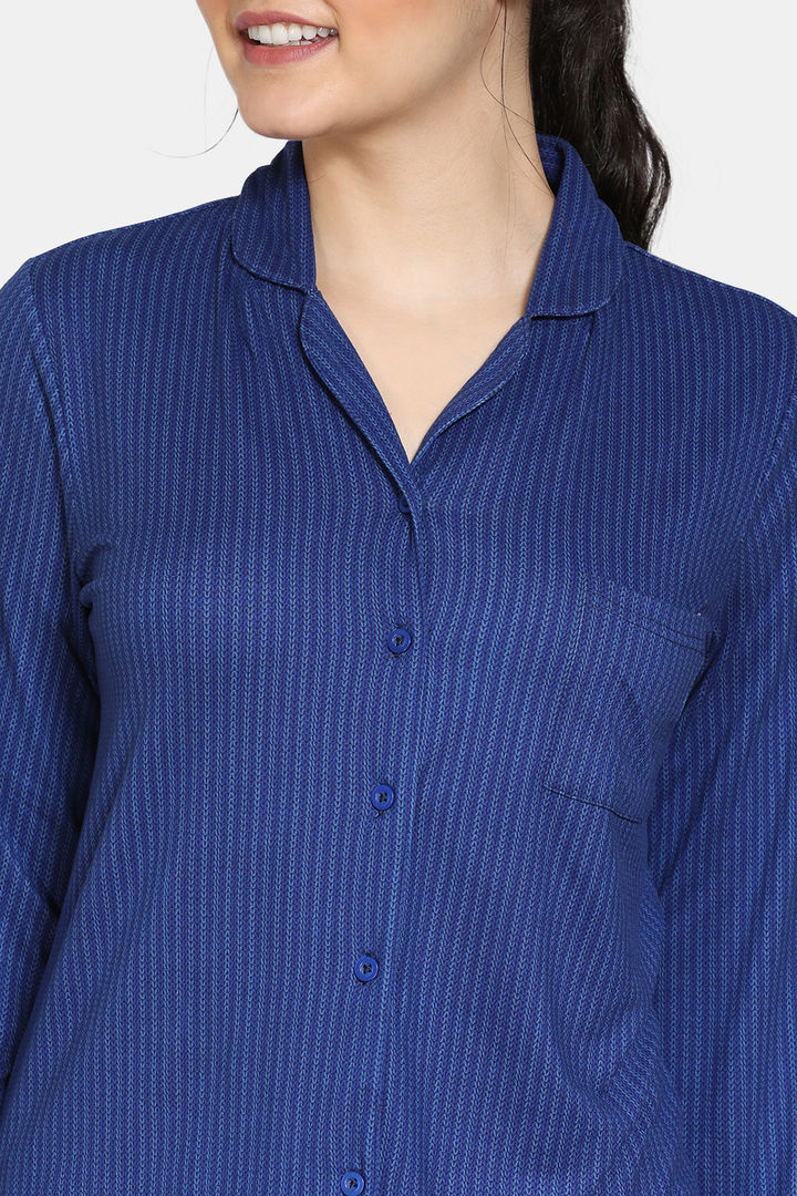 Zivame Nordic Nights Butter Soft Poly Knit Pyjama Set