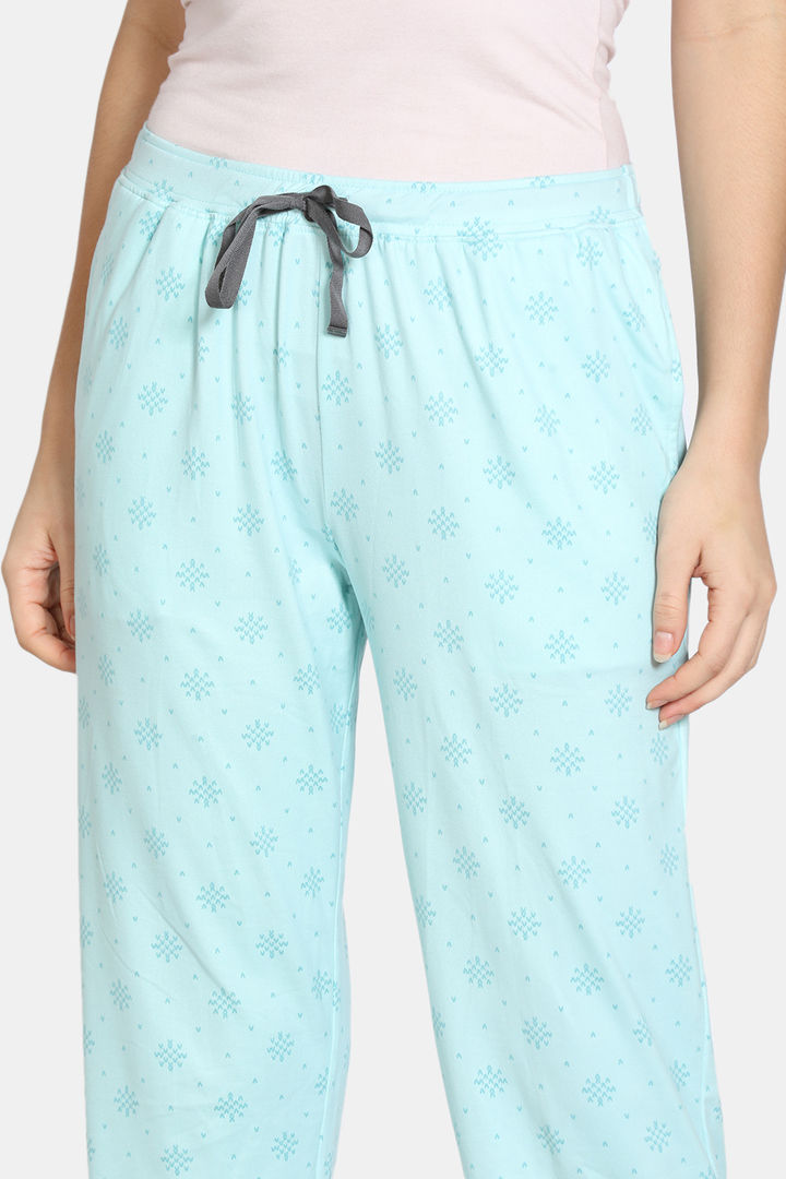 Zivame Nordic Nights Poly Knit Sleep Pyjama
