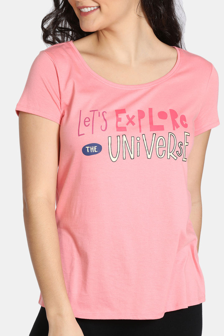 Zivame Starstruck Knit Cotton Sleep Top