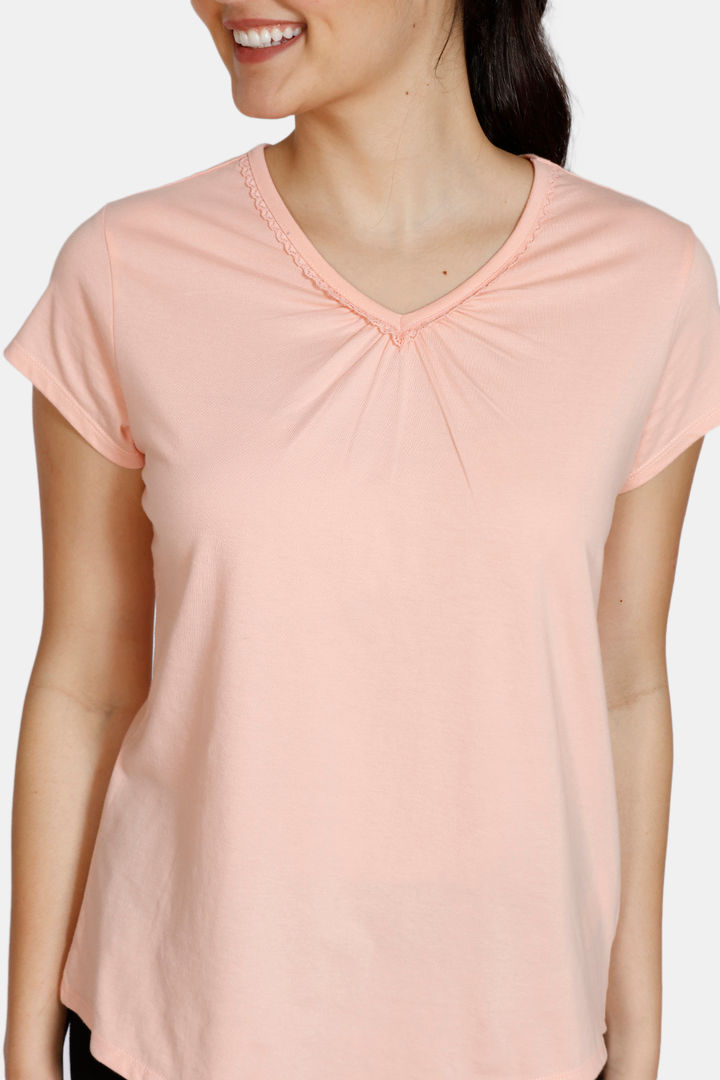 Zivame Texas Dreaming Knit Cotton Sleep Top