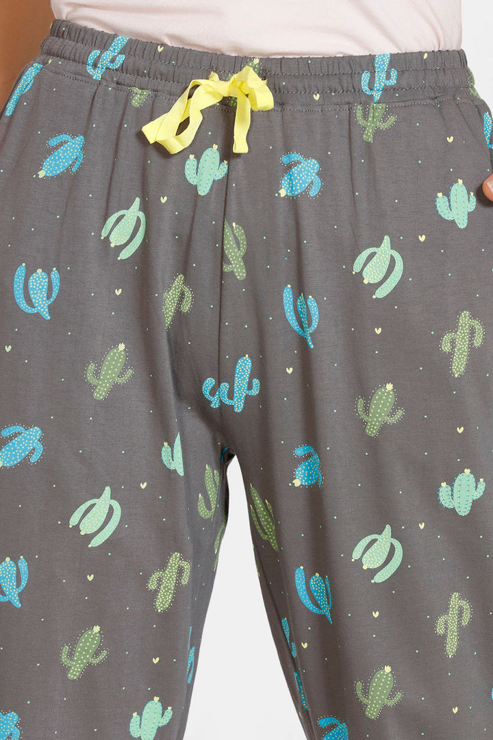 Zivame Texas Dreaming Knit Cotton Sleep Pyjama